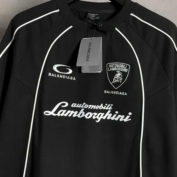 【B】バレンシアガ ロゴシャツ 40 お洒落 バレンシアガ × Lamborghini Oversized サッカーTシャツ baj29305