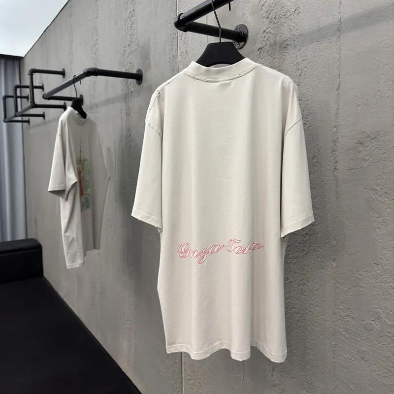 定番バレンシアガ GINZA 銀座 半袖 Tシャツ パチモン ロゴ baz06110