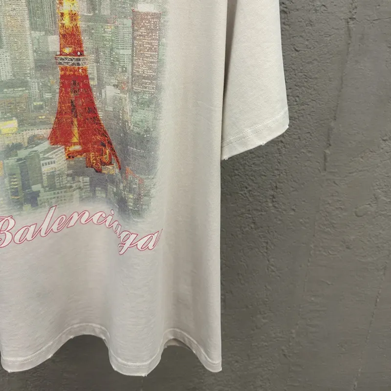 定番バレンシアガ GINZA 銀座 半袖 Tシャツ パチモン ロゴ baz06110
