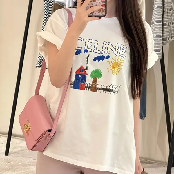 【可愛い♡】セリーヌ ルーズTシャツ コピー / コットンジャージー 3色 rx0d5