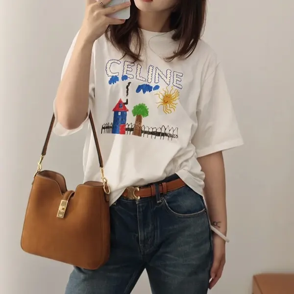 【可愛い♡】セリーヌ ルーズTシャツ コピー / コットンジャージー 3色 rx0d5