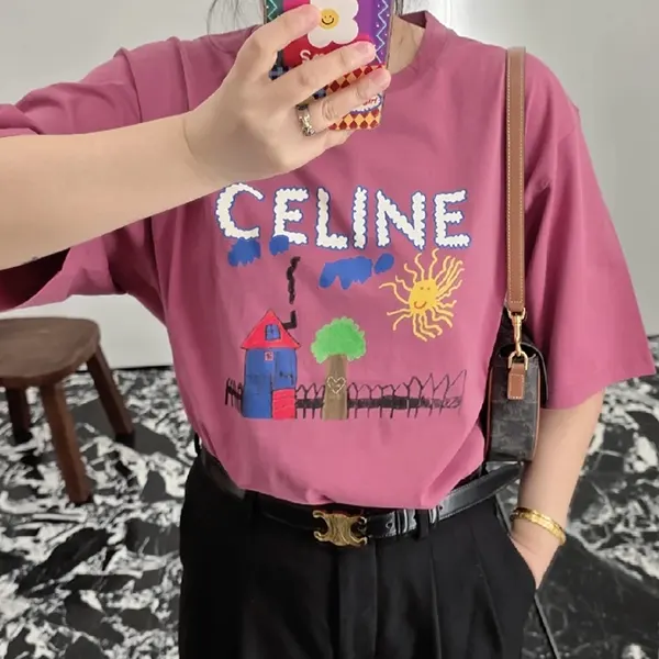 【可愛い♡】セリーヌ ルーズTシャツ コピー / コットンジャージー 3色 rx0d5