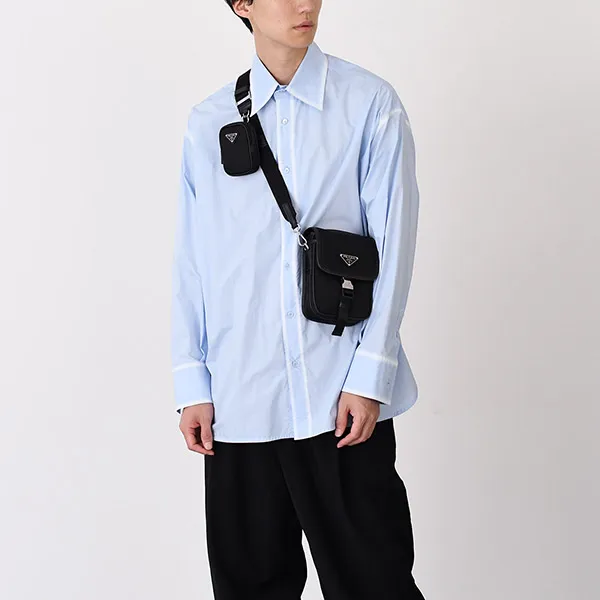 プラダ コピー Re-Nylon×レザー ショルダーバッグ 2VD043