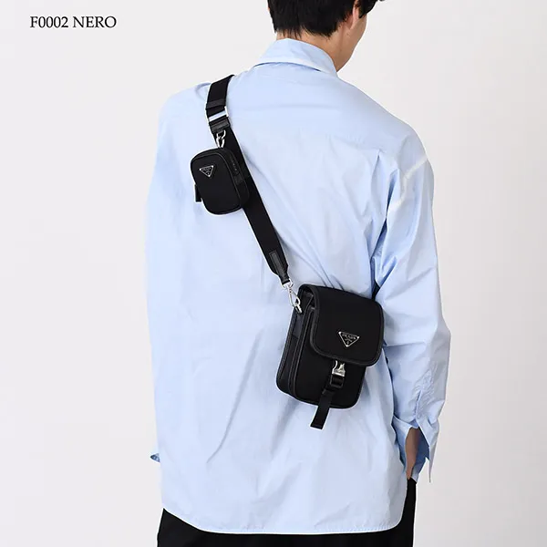 プラダ コピー Re-Nylon×レザー ショルダーバッグ 2VD043
