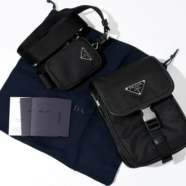 プラダ コピー Re-Nylon×レザー ショルダーバッグ 2VD043