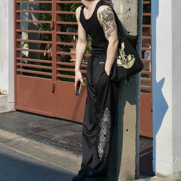 クロムハーツ メッシュ バーシティー フローラル クロス CH パンツ Kui83154