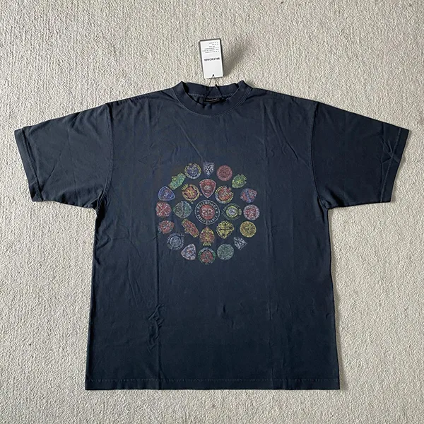 【バレンシアガ パロディ】Logo T-shirt ロゴ Tシャツ 2色 764235