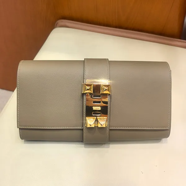 エルメス コピー ポシェットメドール スイフト グリアスファルト ゴールド金具 ers98233