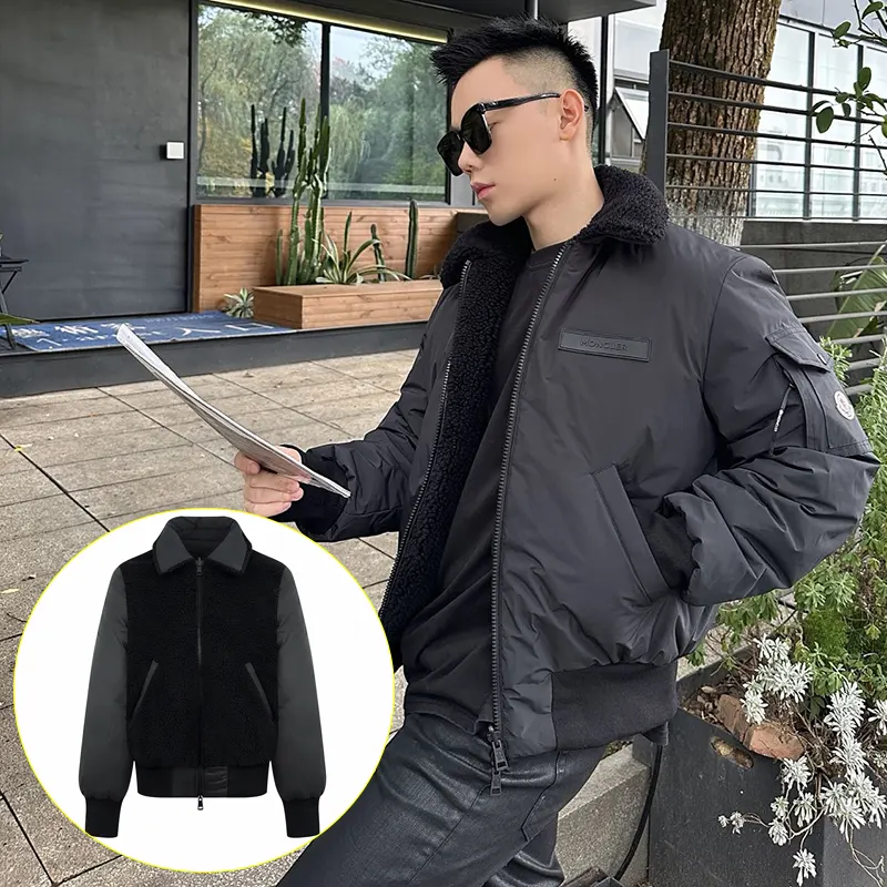 最新でオシャレ モンクレール Maulevrier リバーシブル テディ ダウン