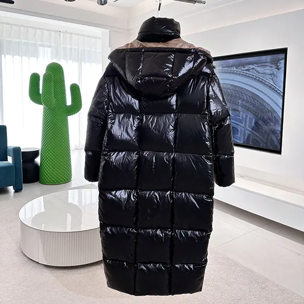 n級品 おすすめ モンクレール Huppelongロングダウンジャケット ロゴ