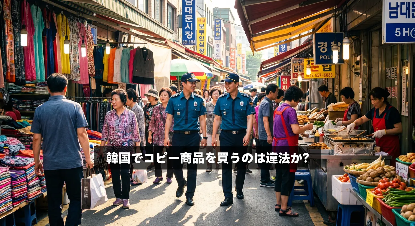 韓国でコピー商品を買うのは違法か？