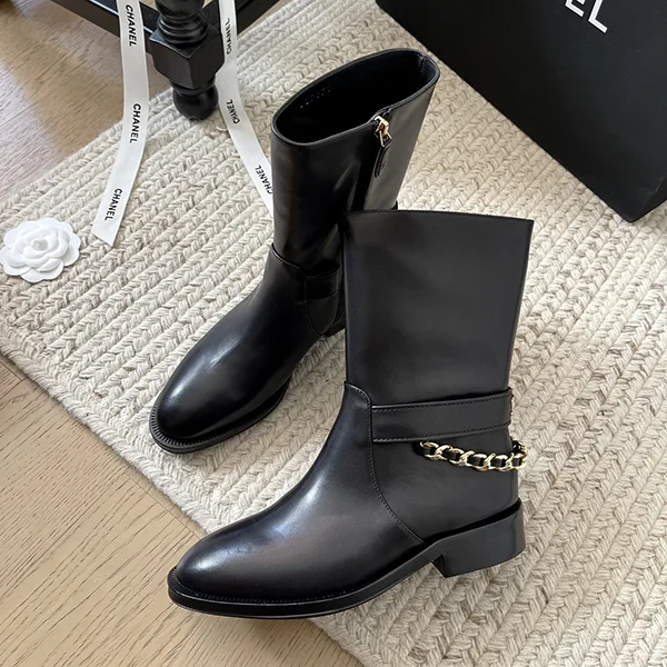 【上品で大人っぽい印象に♪】シャネル ショートブーツ レプリカ shk19817