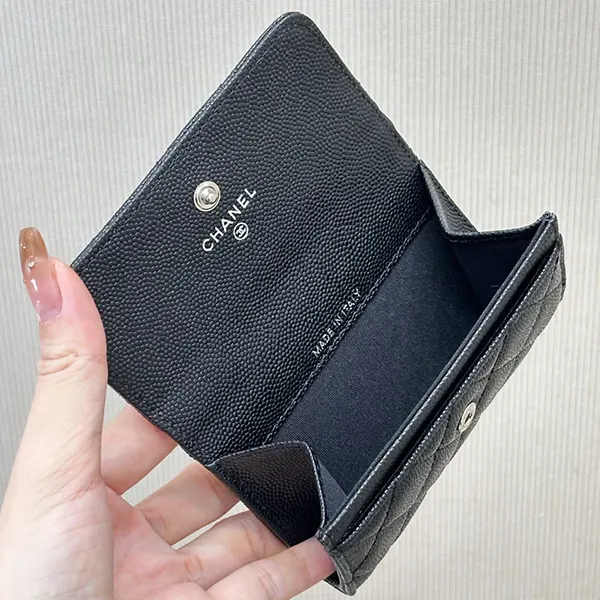 プレゼント最適 シャネル CC コメットロゴなフラップカードホルダー shh44399