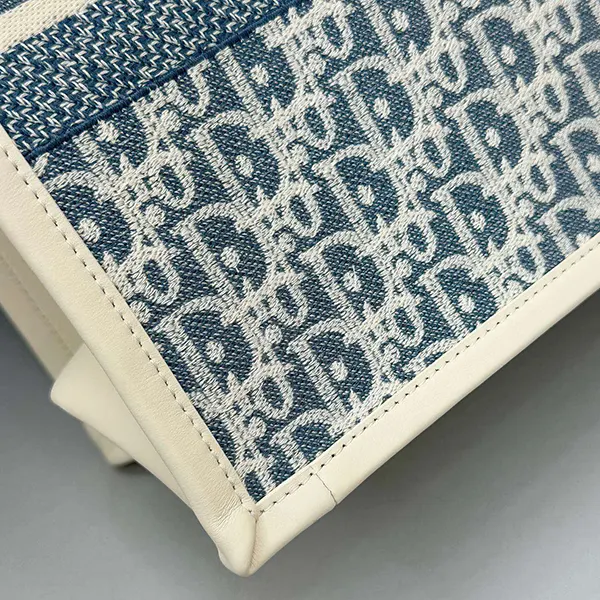 ディオール Book Tote バッグ コピー ミディアム ブルー オブリーク dek30397