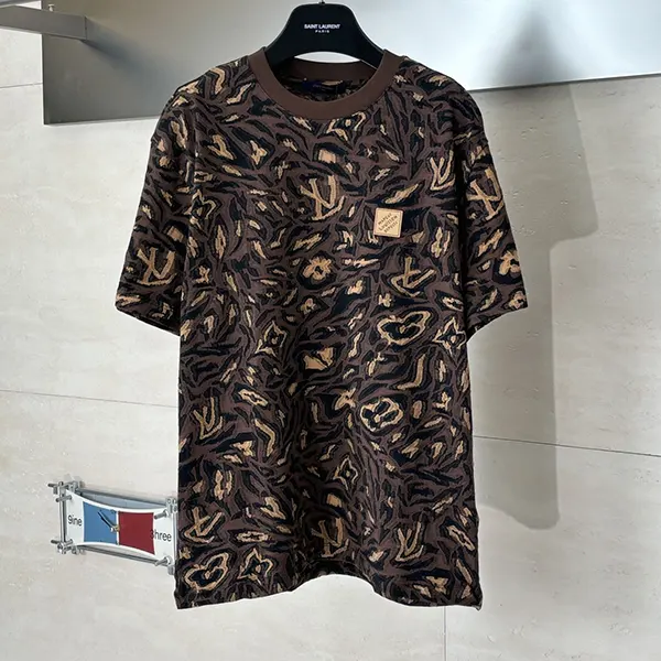 注目★ ルイヴィトン ジャカード Tシャツ 偽物 コットン vud47393