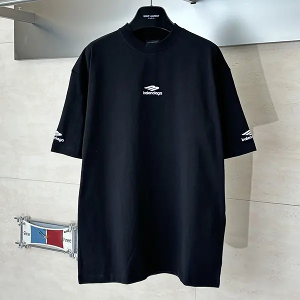 ギフトに最適 バレンシアガ n級品 3B SPORTS ICON SKI ロゴ刺繍Tシャツ bak83266