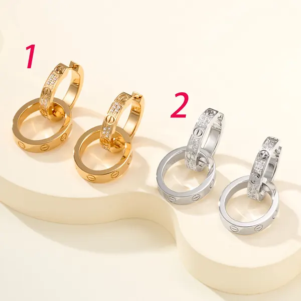 使い勝手良し カルティエ Love イヤリング マルチウェア セミパヴェ kaz56963