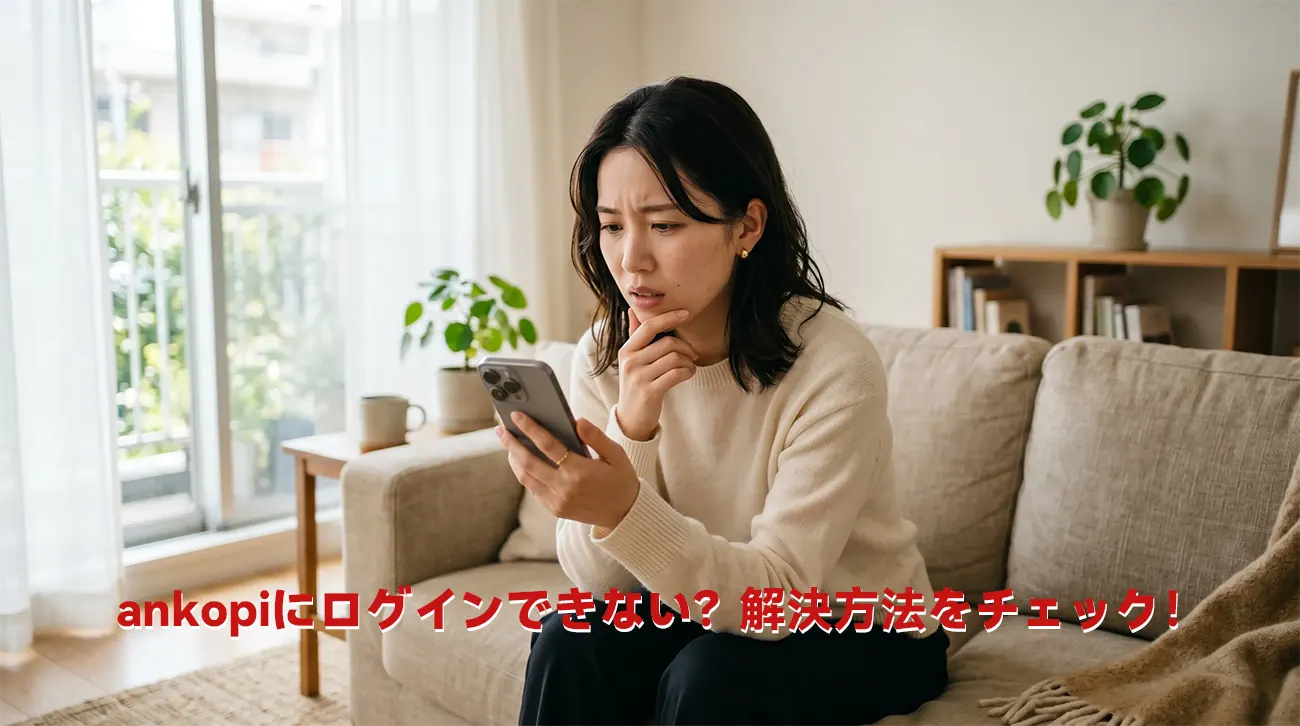 ankopiにログインできない?