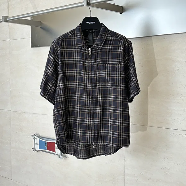クロムハーツ コピー HEYWOOD SS ヘイウッドショートスリーブ 半袖チェックシャツ Kuu00040
