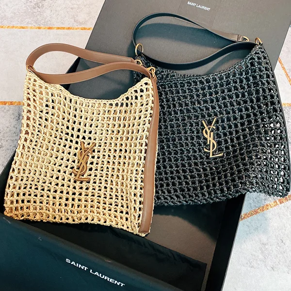 【お洒落☆】サンローラン YSL スーパーコピー カサンドラ ショルダーバック ラフィア ロゴ入 2色 Sak96370