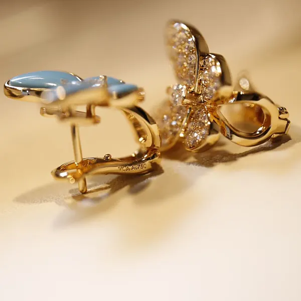 超人気☆ ヴァンクリーフ ドゥパピヨンピアス ダイヤモンドモデル vaj79889