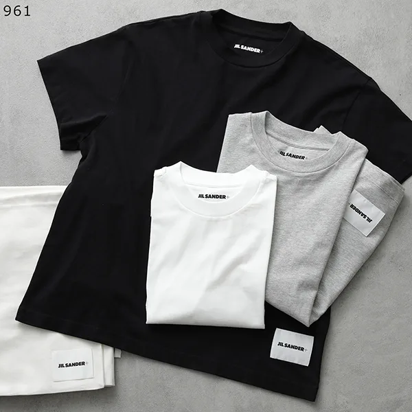 ジルサンダー プラス Tシャツ J40GC0001 JTN254 レディース 半袖 カットソー ロゴT カラー3色