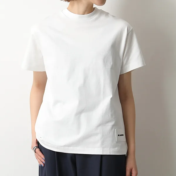 ジルサンダー プラス Tシャツ J40GC0001 JTN254 レディース 半袖 カットソー ロゴT カラー3色