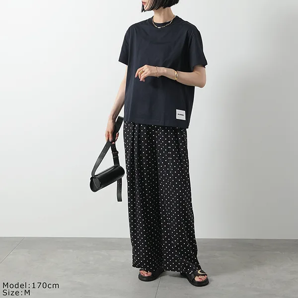 ジルサンダー プラス Tシャツ J40GC0001 JTN254 レディース 半袖 カットソー ロゴT カラー3色