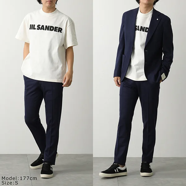 ジルサンダー Tシャツ J03GC0137 J20243 J45148 レディース 半袖 カットソー クルーネック ロゴT コットン オーバーサイズ