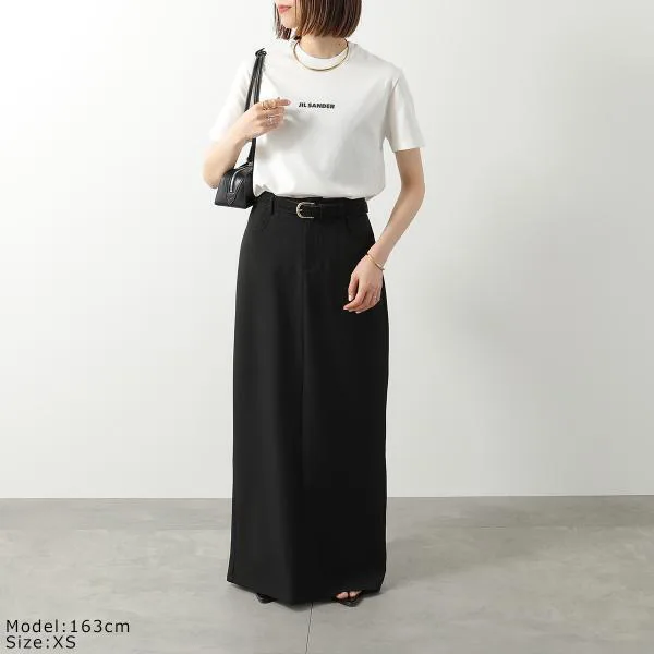 ジルサンダー 半袖 Tシャツ J02GC0142 J20103 レディース ロゴ カットソー ロゴT コットン クルーネック 102/PORCELAIN