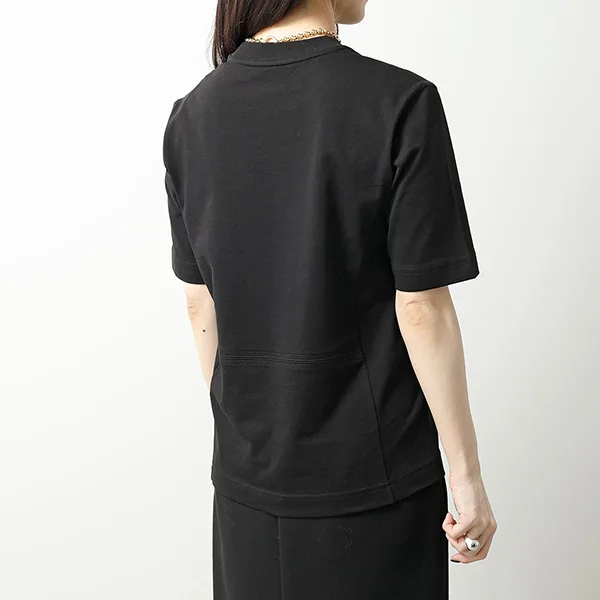 モンクレール マットブラック Tシャツ 8C00002 89A17 レディース 半袖 カットソー ロゴT クルーネック カラー2色