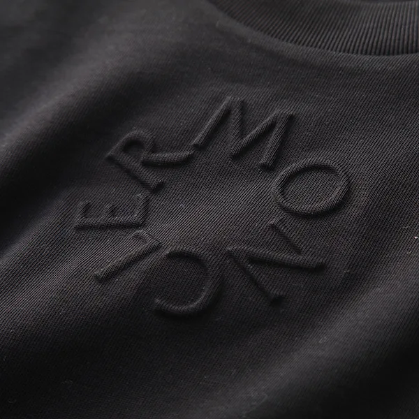モンクレール マットブラック Tシャツ 8C00002 89A17 レディース 半袖 カットソー ロゴT クルーネック カラー2色