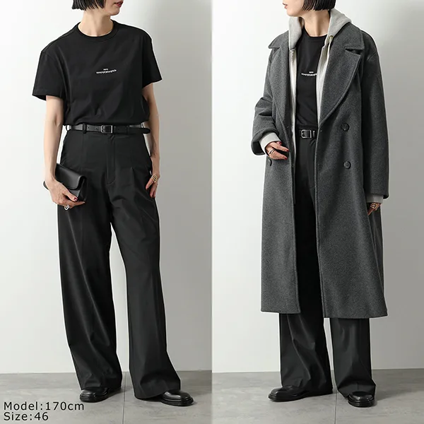 メゾンマルジェラ Tシャツ S30GC0701 S22816 レディース ディストーテッド 刺繍ロゴ 半袖 カットソー クルーネック 丸首 カラー3色