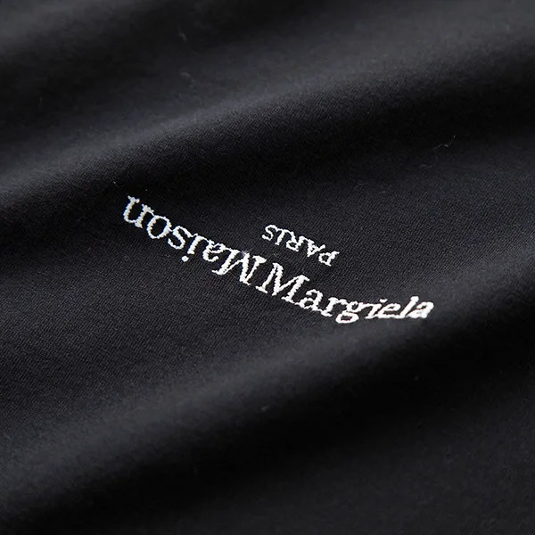 メゾンマルジェラ Tシャツ S30GC0701 S22816 レディース ディストーテッド 刺繍ロゴ 半袖 カットソー クルーネック 丸首 カラー3色