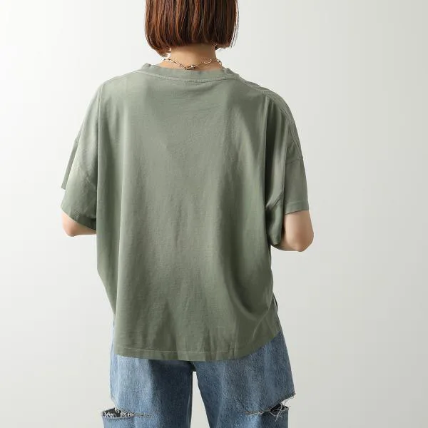ロエベ Tシャツ S616Y22X81 レディース 半袖 カットソー コットン アナグラム刺繍 クルーネック カラー2色