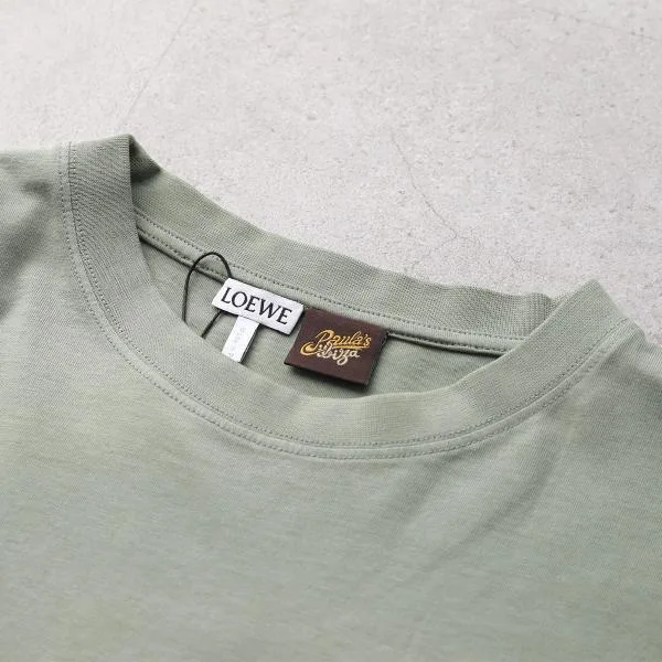 ロエベ Tシャツ S616Y22X81 レディース 半袖 カットソー コットン アナグラム刺繍 クルーネック カラー2色