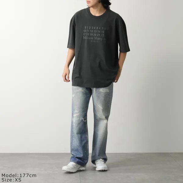 メゾンマルジェラ Tシャツ S50GC0716 S24567 レディース ナンバリングロゴ 半袖 カットソー オーバーサイズ