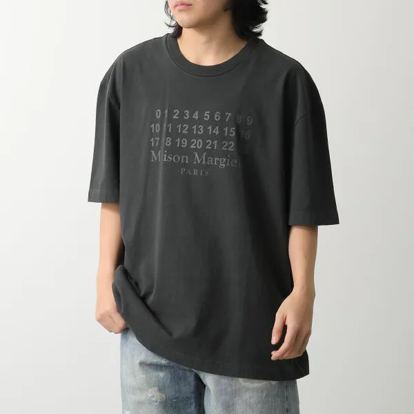 メゾンマルジェラ Tシャツ S50GC0716 S24567 レディース ナンバリングロゴ 半袖 カットソー オーバーサイズ