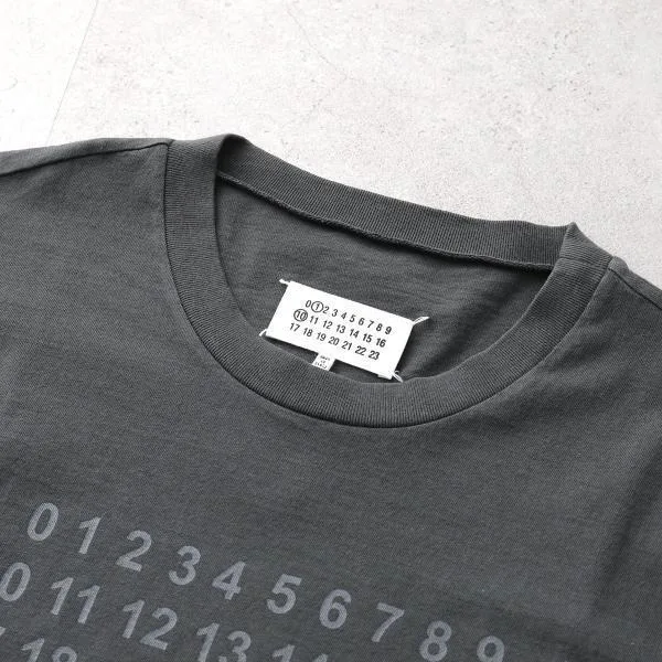 メゾンマルジェラ Tシャツ S50GC0716 S24567 レディース ナンバリングロゴ 半袖 カットソー オーバーサイズ