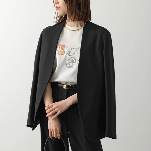 セリーヌ 半袖 Tシャツ RX0IE1242.GGY4 レディース ロゴ 刺繍 クルーネック コットン カットソー クリーム