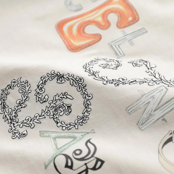 セリーヌ 半袖 Tシャツ RX0IE1242.GGY4 レディース ロゴ 刺繍 クルーネック コットン カットソー クリーム