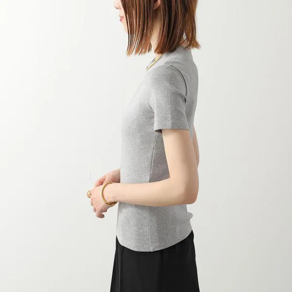 セリーヌ Tシャツ RX0M43O24.09MB レディース トリオンフ 刺繍 ロゴ クルーネック カットソー 半袖 グレー