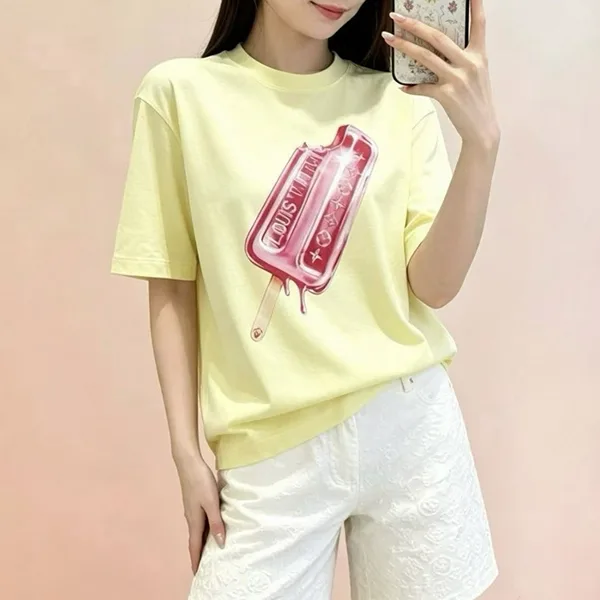 【夏に映える♪】ルイヴィトン★ポップシクルプリントTシャツ 1AK0HO