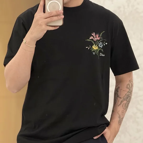 【シンプルかっこいい】ディオール★ディオール シークレット ガーデン Tシャツ C084