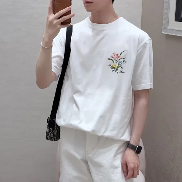 【シンプルかっこいい】ディオール★ディオール シークレット ガーデン Tシャツ C084