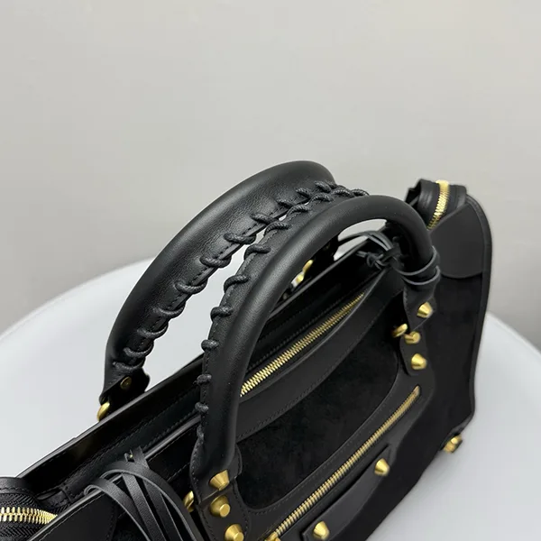 使い勝手良し バレンシアガ▲レザートリム スエード トートバッグ bal72471