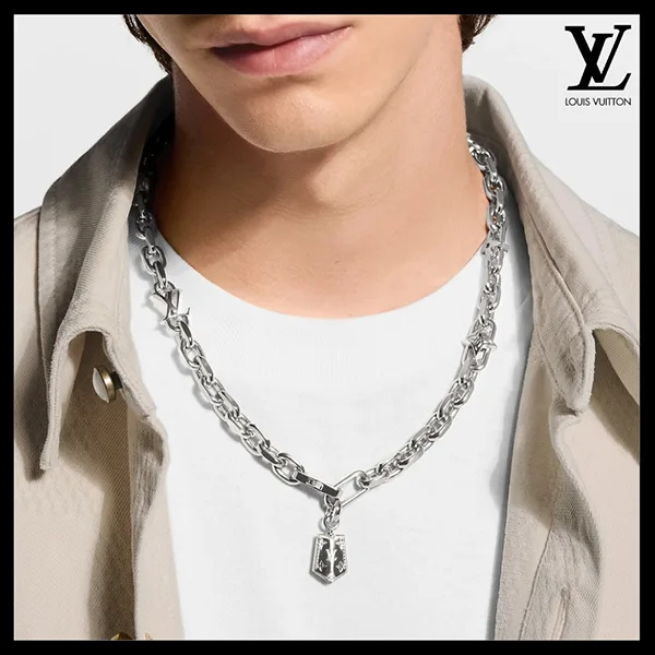 【上品♪】ルイヴィトン★ネックレス・LV モノグラム M03848