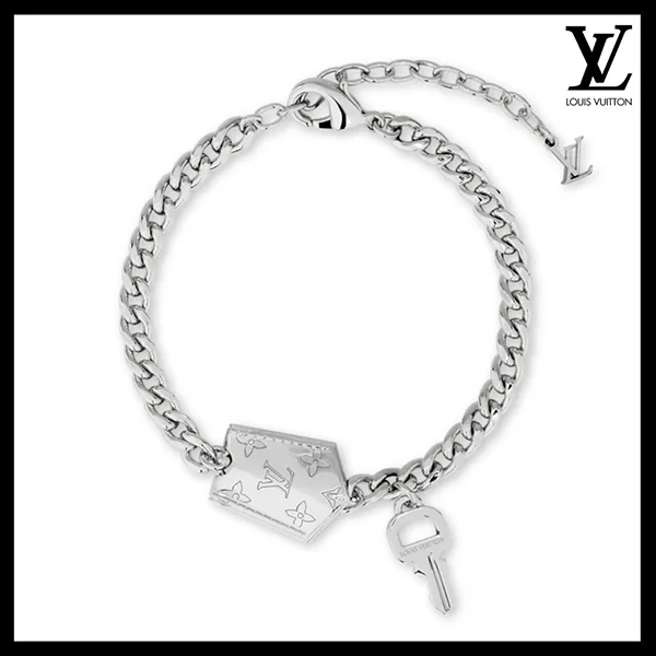 【上品な輝きが高級感♪】ルイヴィトン★ブレスレット・LV タグ M03861