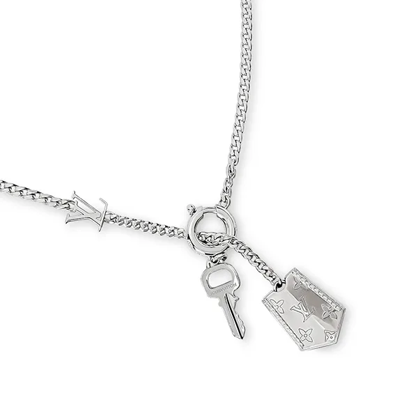 【かっこいい♪】ルイヴィトン★ネックレス・LV タグ M03862