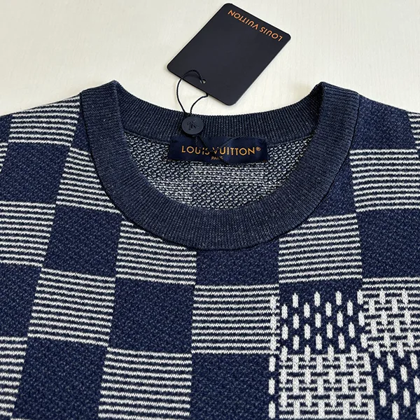 LV x NIGOコラボ ルイヴィトン Tシャツ Short-Sleeved Knitted Crewneck 1AIMB